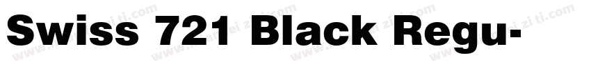 Swiss 721 Black Regu字体转换